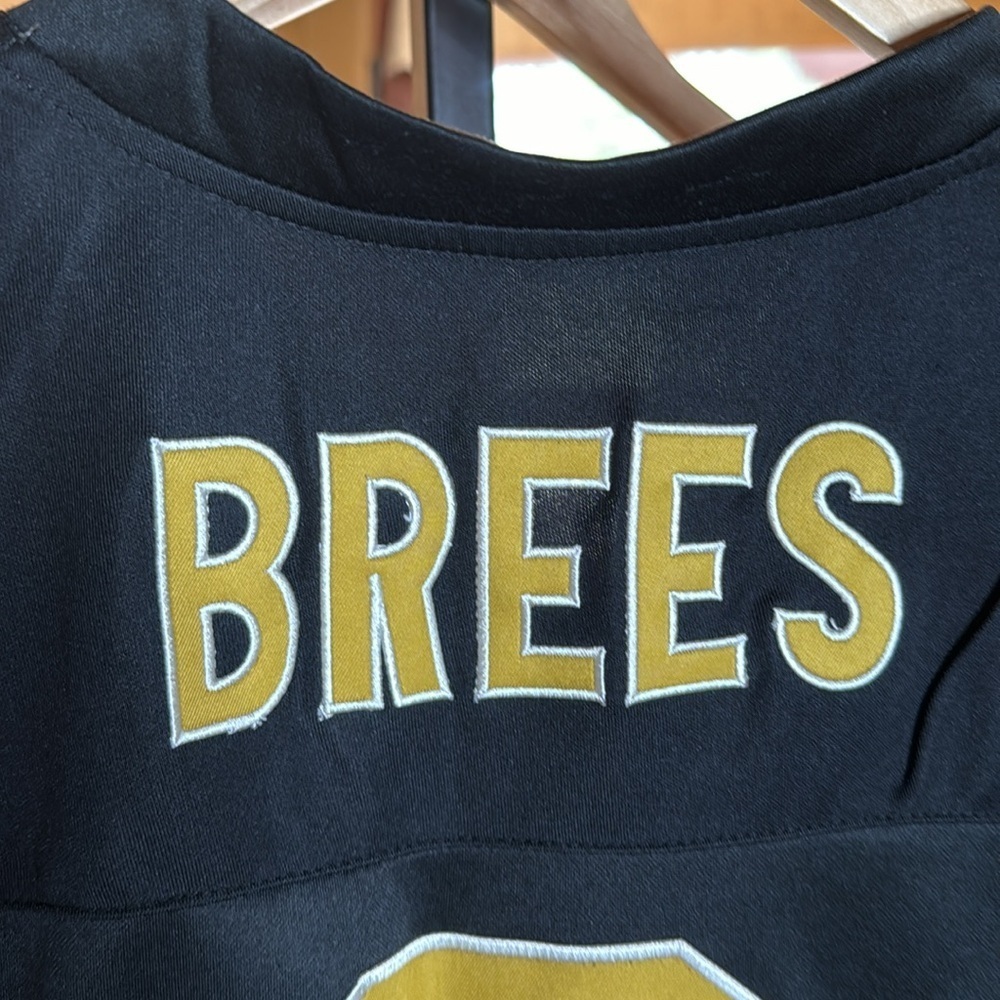 Nike New Orleans Saints Drew Brees #9 Women’s Bling Jersey Black Gold Large - Picture 9 of 13